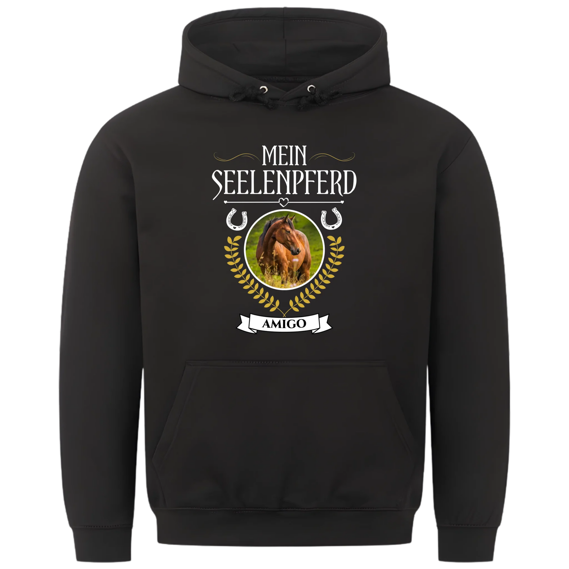 1000x1000 hoodie Schwarz vorne
